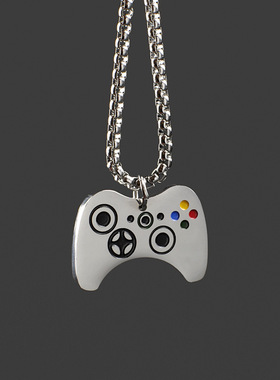 嘻哈游戏机项链小众男士卫衣配饰