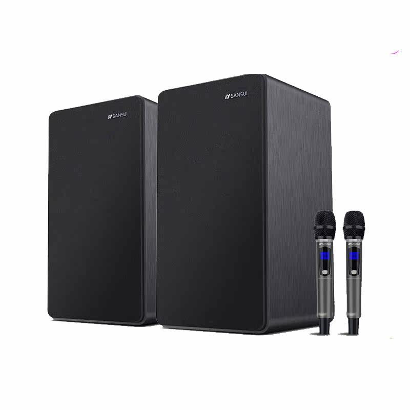 山水h16ktv电视专业卡包对箱点歌机 声视界电器KTV/卡拉OK音箱