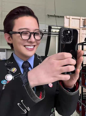 GD权志龙同款眼镜框男痞帅高级感黑框近视防蓝光方形镜架可配度数