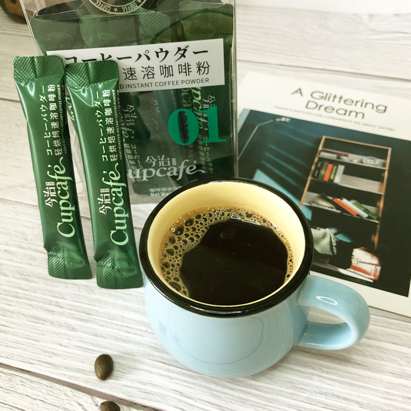 今治咖啡 Cupcafe纯黑速溶美式苦咖啡粉冷热双泡加班夜班提神原味 - 图0