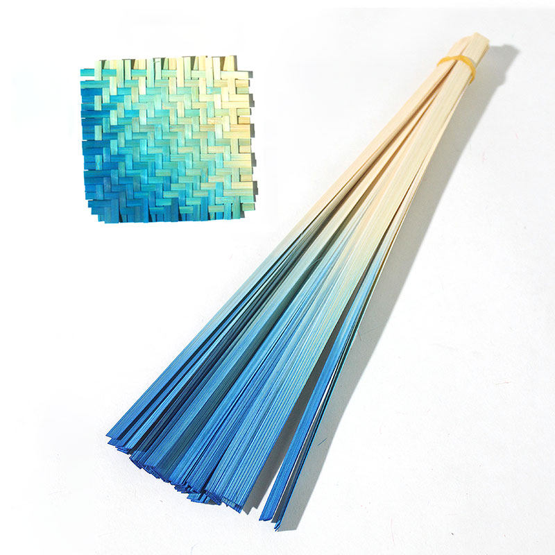 竹编扇子材料竹篾diy渐变色竹片竹条编织工具包儿童手工制作蒲扇,淘宝优惠券,粉丝福利购,淘宝优惠卷