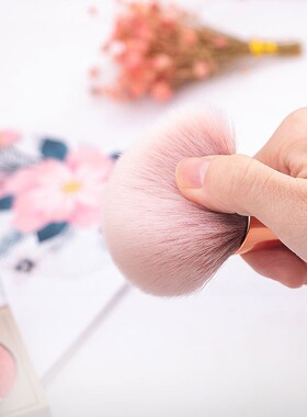 网红同款美甲粉尘刷定妆粉底腮红小蛮腰化妆刷套装大头长柄指甲刷