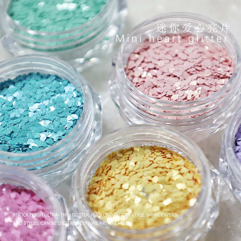 美甲饰品爱心亮片五角星星亮片闪粉桃心星星小亮片仙女饰品,淘宝优惠券,粉丝福利购,淘宝优惠卷