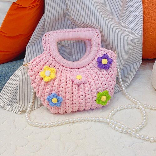 手工编织包包diy材料手工制作钩针布条线自制泫雅包ins网红包礼物 - 图1