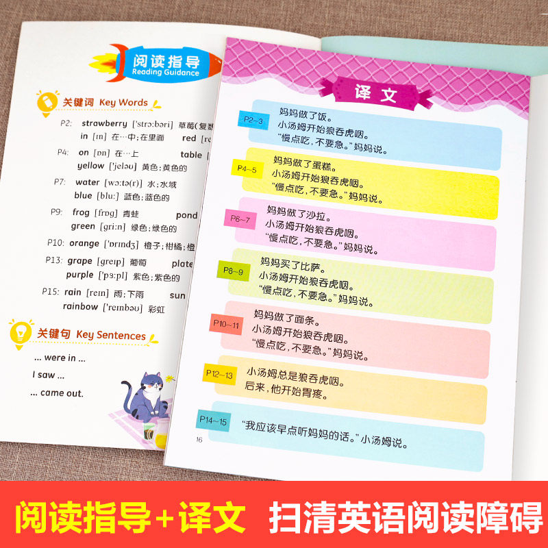 全12册小学英语绘本三年级儿童英文读物阅读有声书籍小学生三四年级下册幼儿英语启蒙教材少儿英语分级故事书3年级英语课外书必读