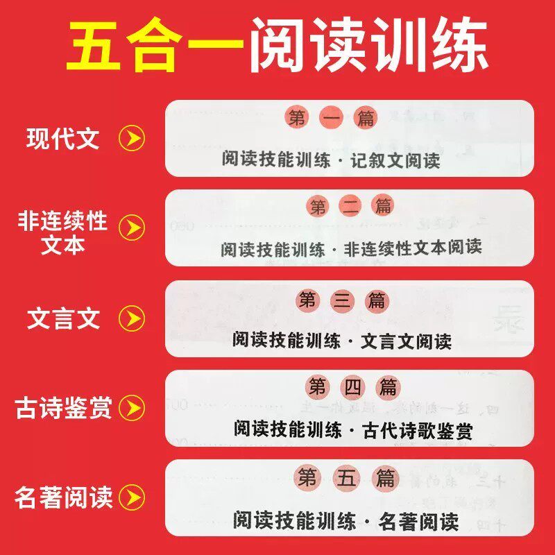 2027新版一本初中语文阅读训练五合一七八九年级现代文阅读理解专项训练100篇中考文言文古诗训练初一初二初三真题100篇课外练习册