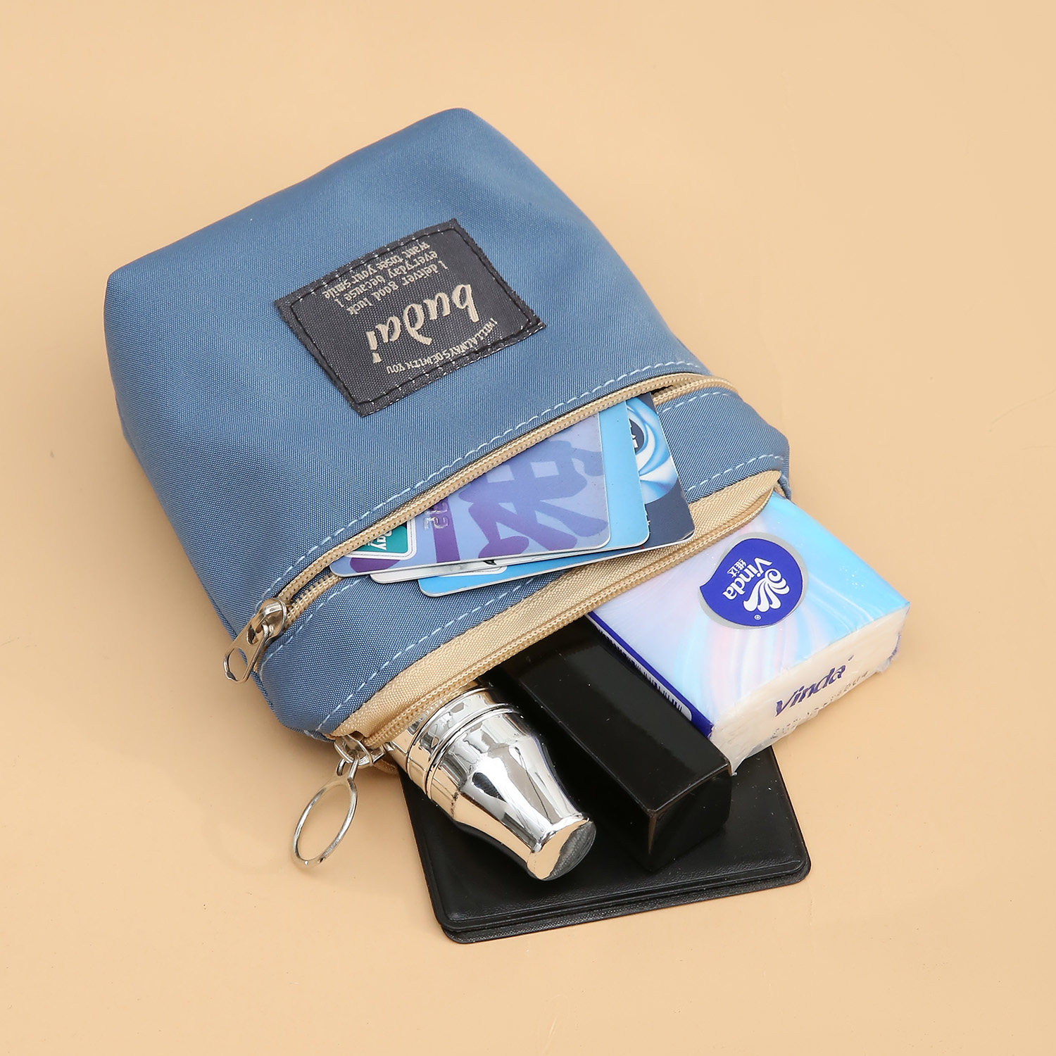 双层零钱包简约日系防水迷你小学生男女装钥匙耳机卡包布艺零钱袋,淘宝优惠券,粉丝福利购,淘宝优惠卷