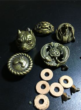纯铜财布扣黄铜皮带手工配件复古