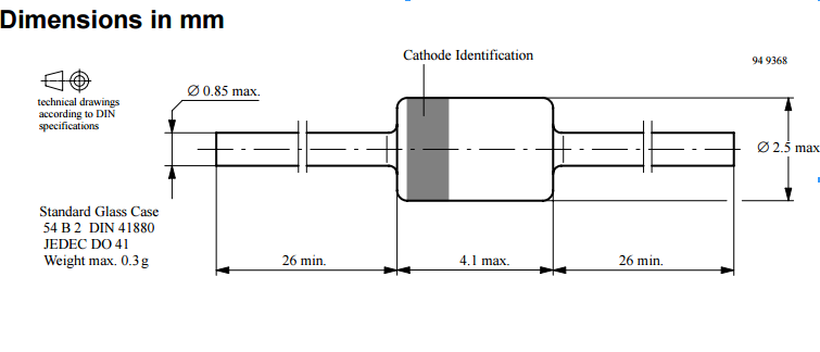 进口稳压管5.6V 直插稳压二极管5V6 1W 1瓦 替1N4734A 日本 50个 - 图3