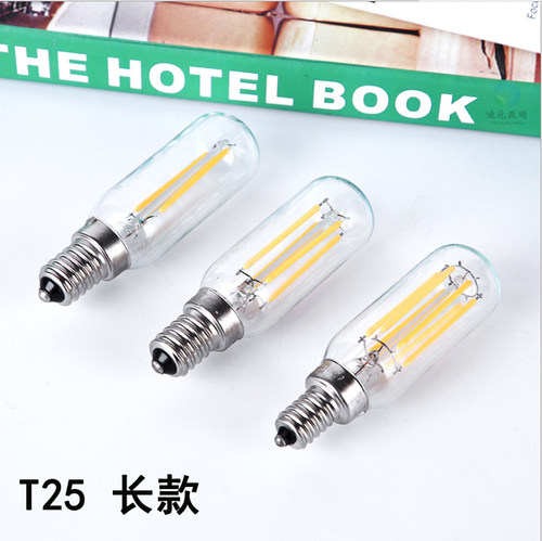 led爱迪生灯泡E12螺口E14节能复古灯丝灯泡暖黄光220V仿钨丝110V - 图1