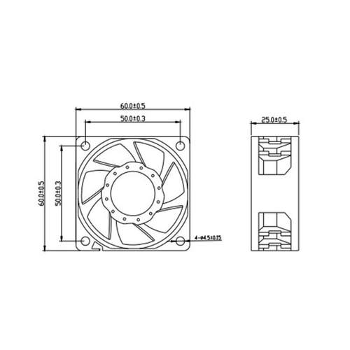 永立MAGIC MGT6024YB-O25 6025 24V 0.20A 变频器散热风扇6CM厘米 - 图1