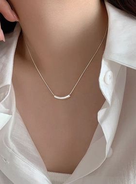 新款小茄子项链ins冷淡风锁骨链简约不掉色男女款个性小众配饰