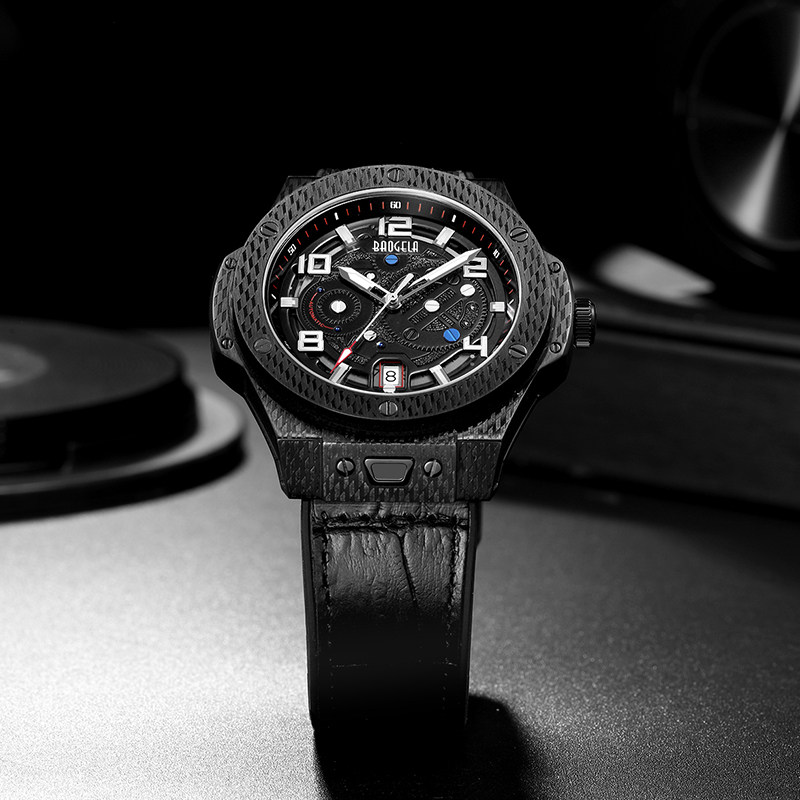 宝格拉BAOGELA2022新款手表男机械表镂空全自动潮流大气男士正品