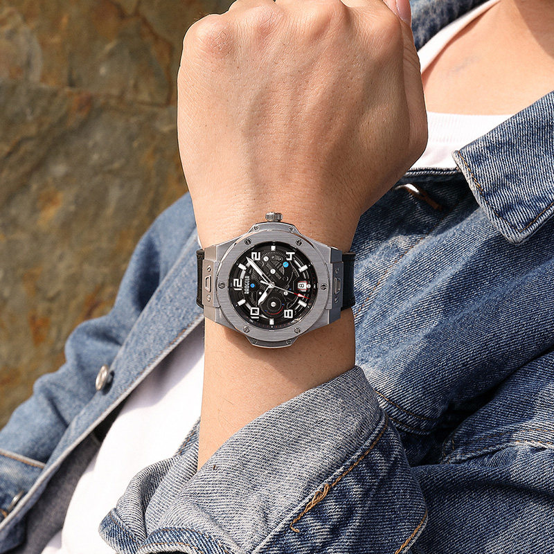 宝格拉BAOGELA2022新款手表男机械表镂空全自动潮流大气男士正品