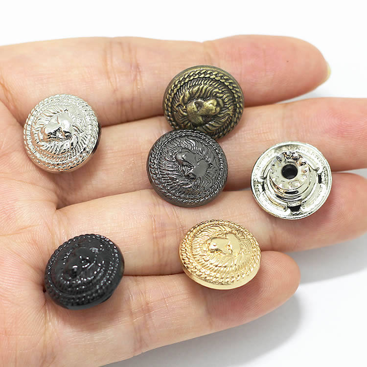 狮子头黑色 玫瑰金 合金摇头扣 DIY扣女背带裤男牛仔裤扣纽扣扣子,淘宝优惠券,粉丝福利购,淘宝优惠卷