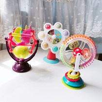 Rattles Puzzle Rotary Motian Wheels Baby Windmills Baby Dining Chair Table Cart Suction Cups Toys Feeding Coyova