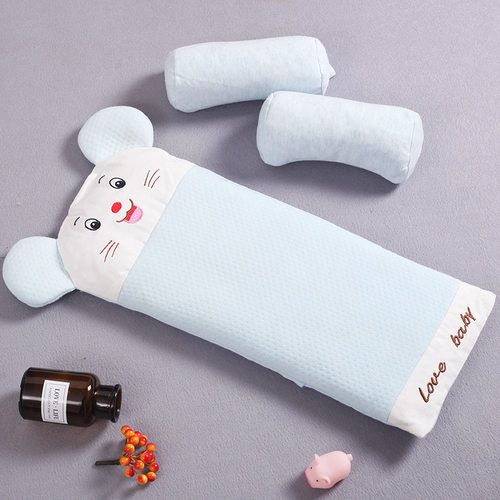 新生婴儿枕头定型枕宝宝头型安全感睡觉神器安抚枕四季通用荞麦枕 - 图1
