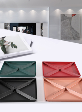 托盘客厅茶几卫生间轻奢风工艺品