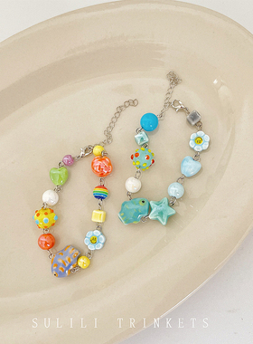 素里里女陶瓷日韩彩色