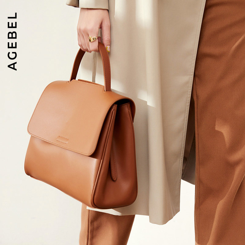 小众真皮2021女包 艾吉贝女士包袋