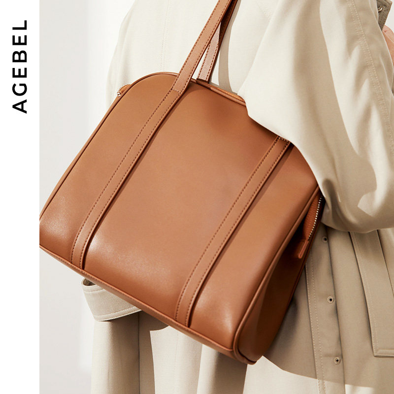 包包女2021新款真皮单肩包 艾吉贝女士包袋