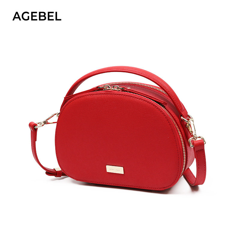 真皮新月女手提贝壳包小ck半月包 艾吉贝女士包袋