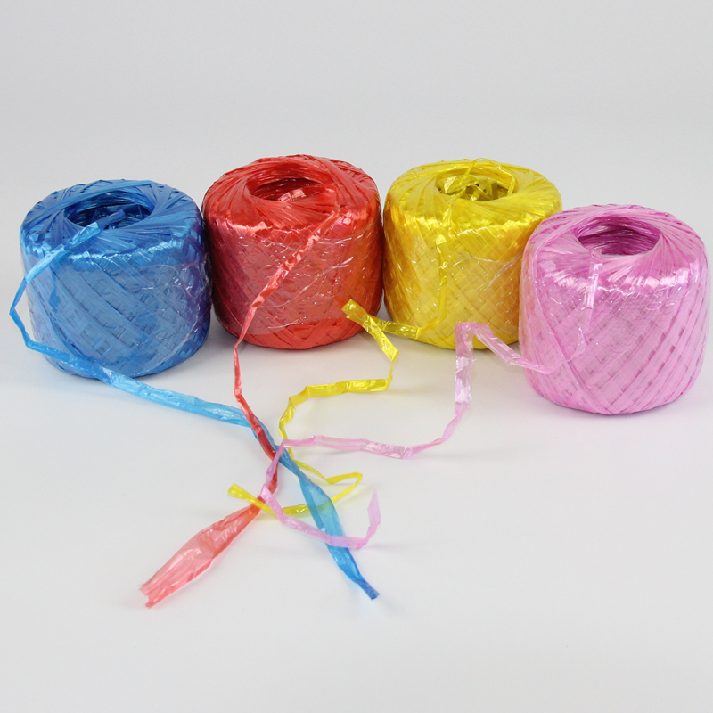 全新料捆扎绳塑料绳子捆绑绳包装带打包扎口尼龙撕裂带包扎红白色 - 图2