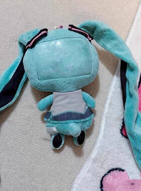 日本ULALOV初音未来泛用兔毛绒玩偶卡套垂耳兔公仔挂件送生日礼物