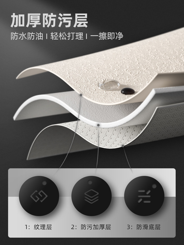 新中式轻奢高级感氛围感桌布防水防油免洗餐桌布长方形茶几台布,淘宝优惠券,粉丝福利购,淘宝优惠卷