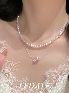李大爷的店轻奢法式珍珠叠戴项链