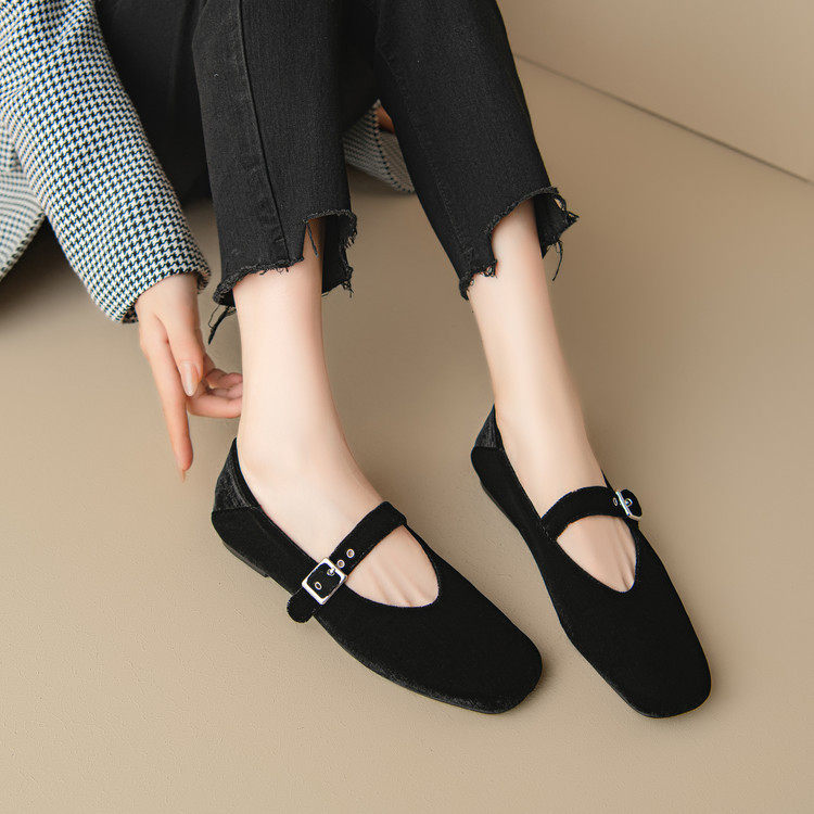 洋气又百搭法式2025春季浅口一字扣配裙子玛丽珍鞋低跟平底单鞋女,淘宝优惠券,粉丝福利购,淘宝优惠卷