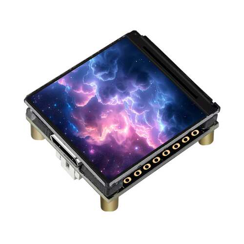 ESP32-S3开发板1.3寸LCD显示屏N16R8透明小电视稚晖君3D棱镜时钟 - 图1