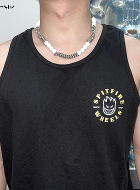 拼接链条ins钛钢圆珠链男女