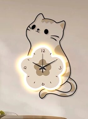 客厅小猫咪装饰画2024新款