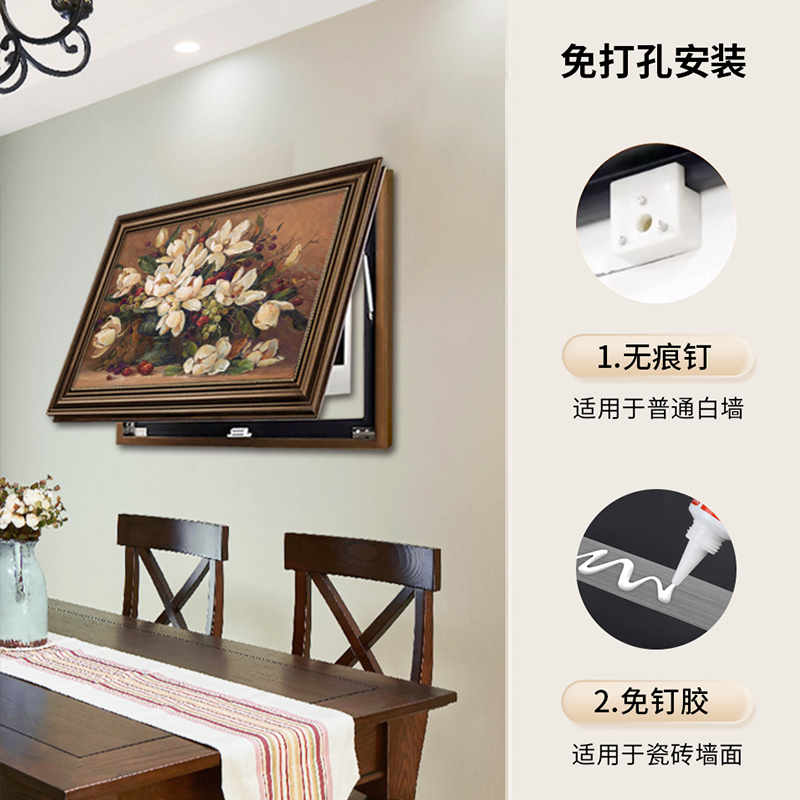 美式电表箱装饰画复古电闸盒强配电箱遮挡新款壁画欧式免打孔挂画 - 图3