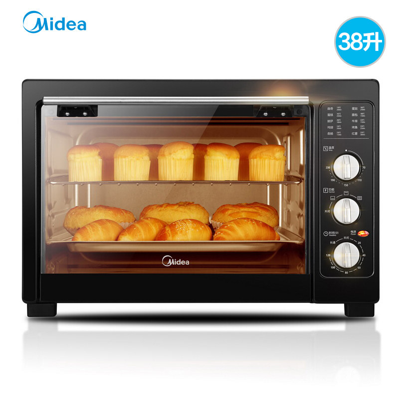 midea /美的mg38cb-aa家用电烤箱 midea美的艾美星电烤箱