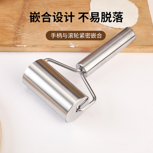 新款滚轮擀面杖家用食品级擀面皮专用包子皮实木压擀饺子皮神器 - 图3