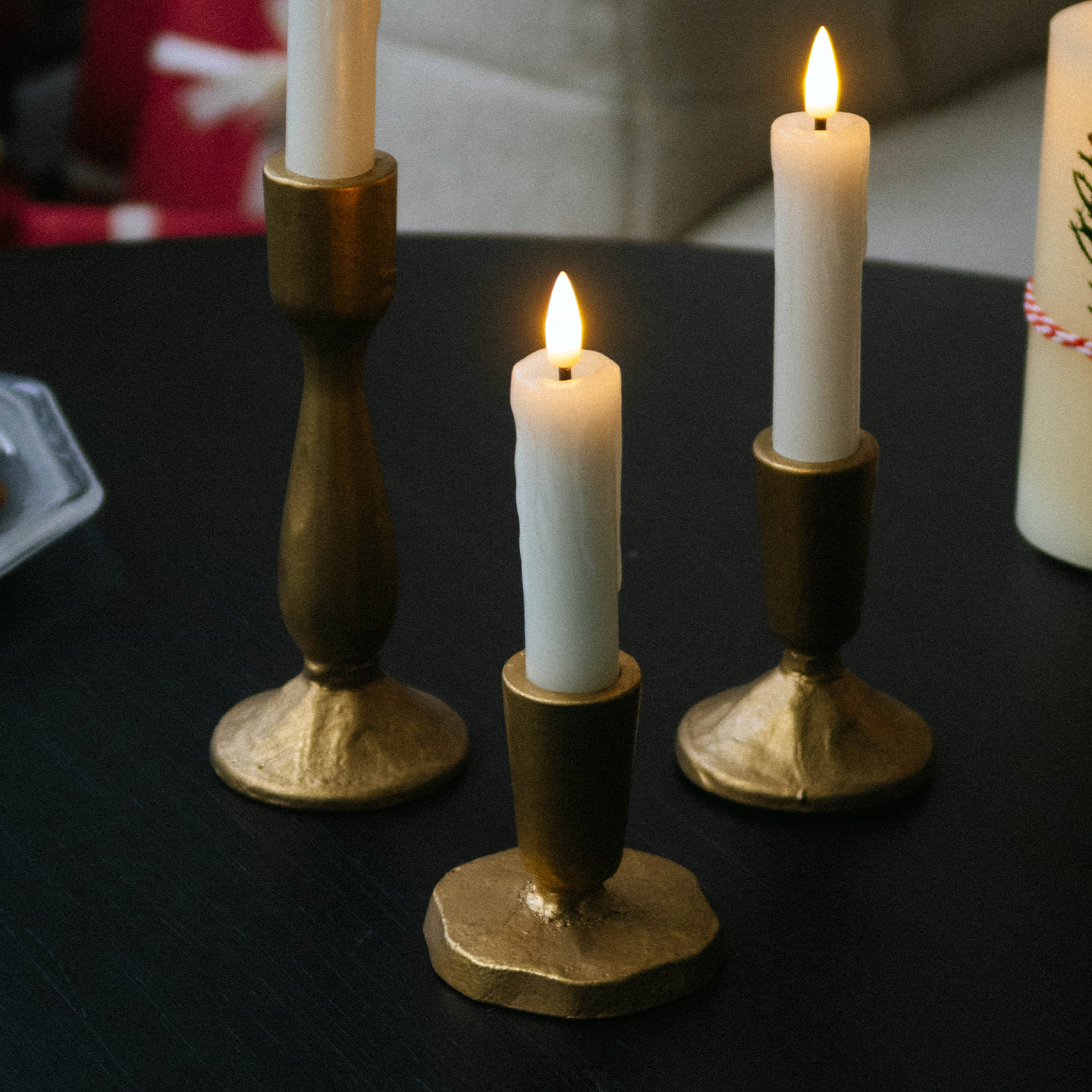 栖光隅｜复古融蜡仿真蜡烛灯餐厅桌面摆件圣诞节小夜灯氛围感装饰,淘宝优惠券,粉丝福利购,淘宝优惠卷