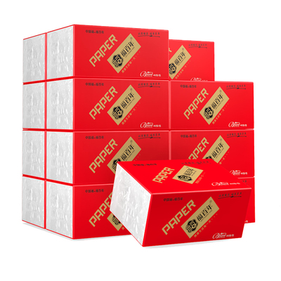 福百年100抽18包4层加厚面巾抽纸