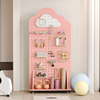 Double-sided, no-punch hole-board floor-standing shelf