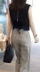 ຄົນອັບເດດ: Irregular Back Zip Vest Striped Pants Straight