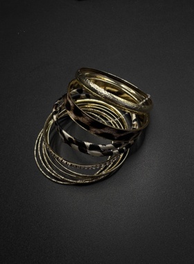 Vintage古着设计感古早风独特小众手镯复古手镯H41907