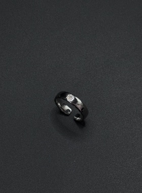 日系冷淡风指环百搭镂空素圈指环简约叠戴戒指P10554