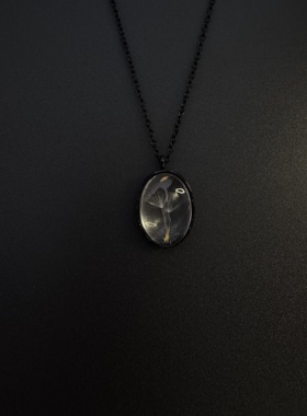 Vintage古着设计感古早风独特小众项链复古蒲公英项链B80122