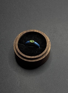 彩色点钻滴油细款开口戒指小众设计食指戒指环女P10457