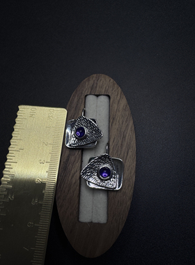 Vintage古着设计感古早风独特小众耳饰P61057