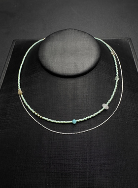 Vintage古著设计感古早风String of beads项链