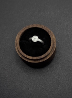 Vintage古著设计感古早风简约风金属拉丝戒指P123152