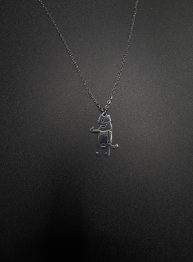 New Vintage 古著 cat 项链