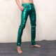 2022 new mirror leather pants elastic tight -fitting sexy trousers soft patent leather nightclub men's DS performance bright PU pants